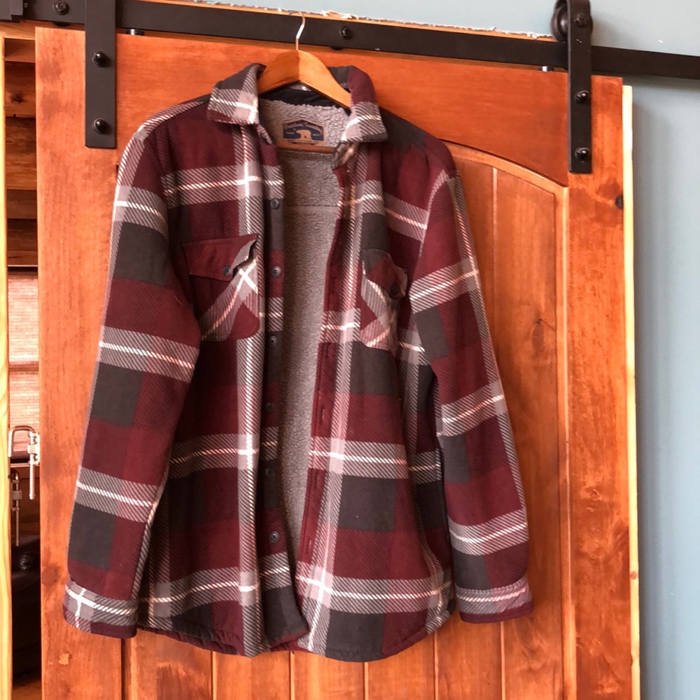 Fleece Lined Flannel Button-Up